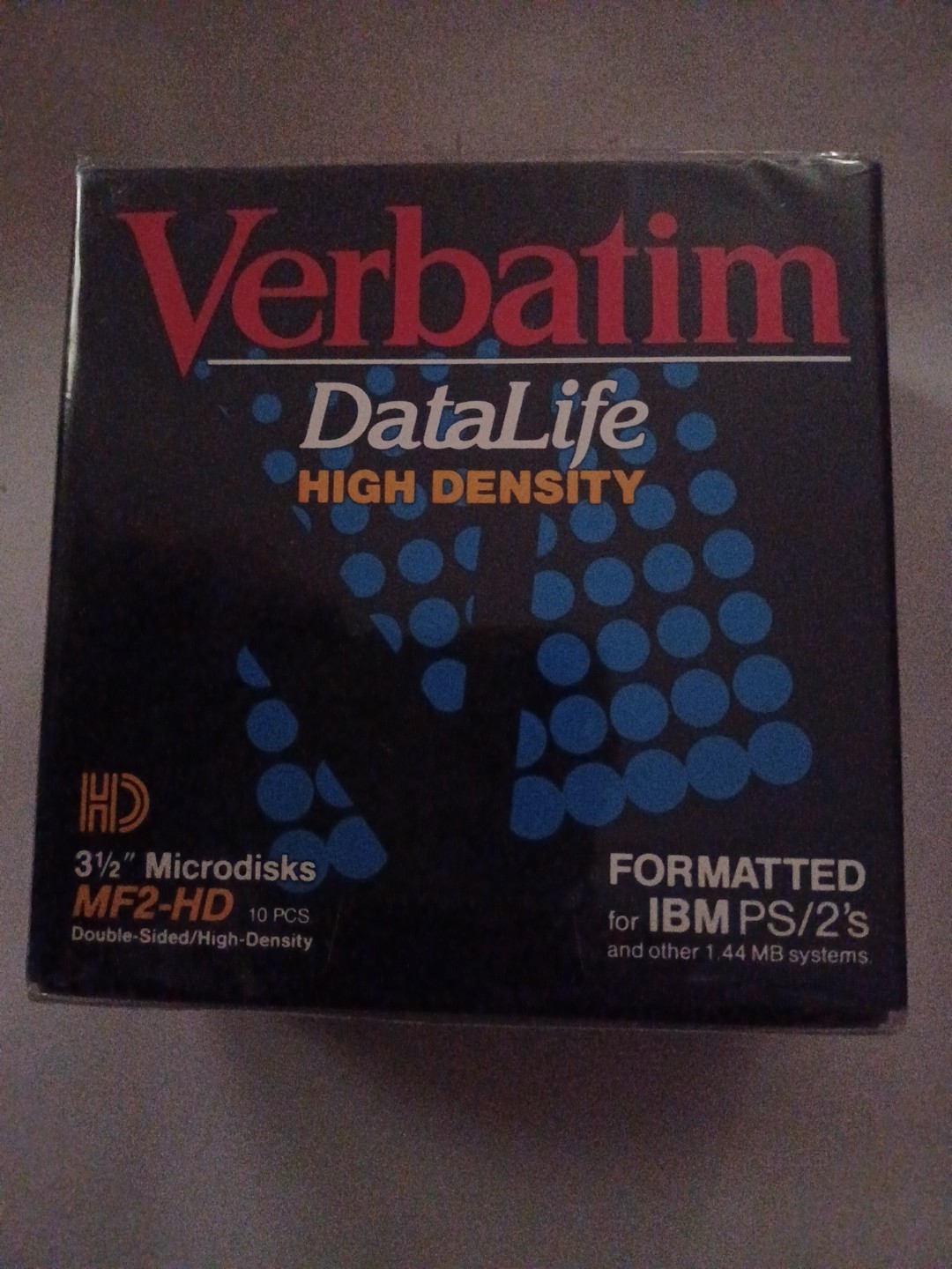 Verbatim Data Life MF 2HD 10 Pcs. 3.5" Microdisks Double Sided Sealed/IBM format