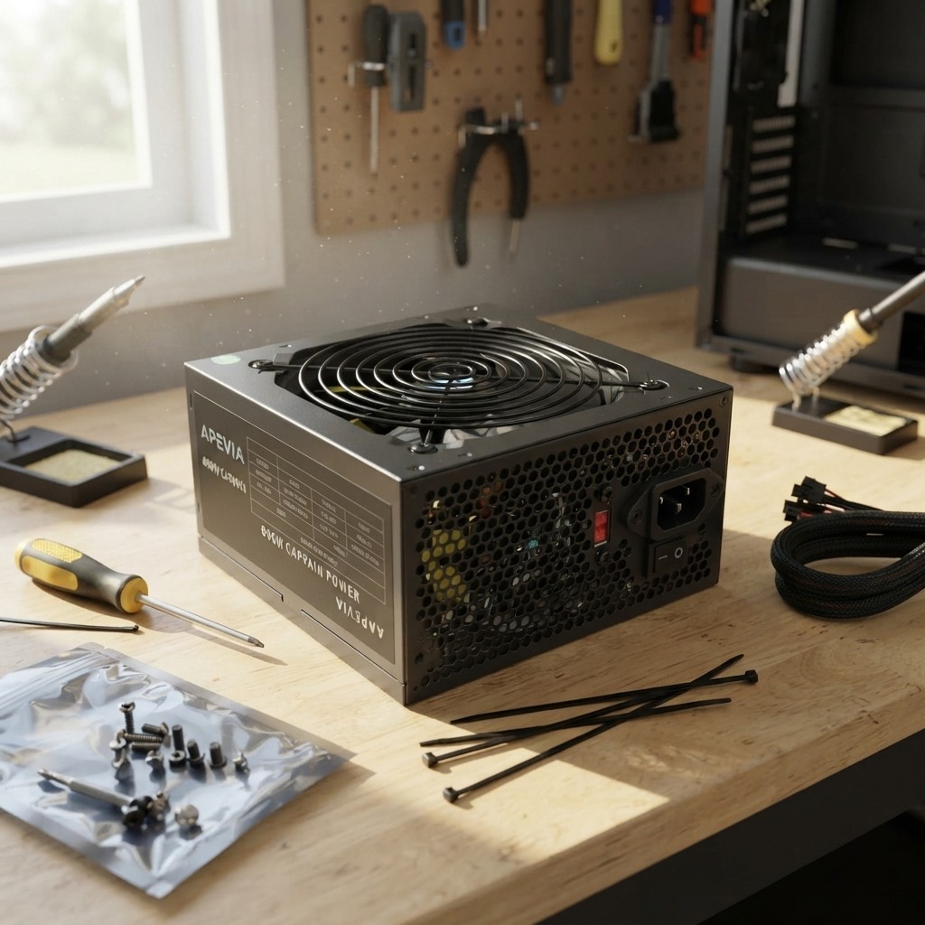 Efficient CAPTAIN550 550W ATX Power Supply with Multi-Connector Compatibility