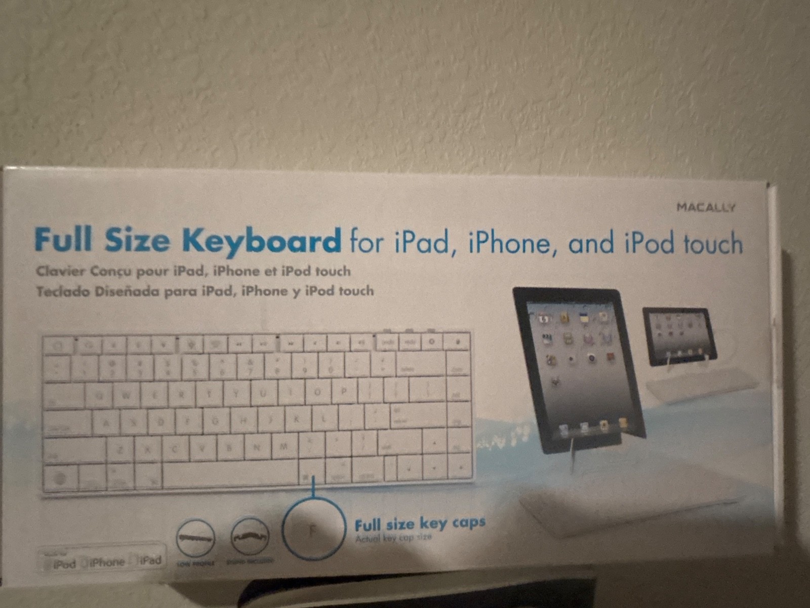MACALLY,  keyboard ,  white, New in Box , Model # IKEY30