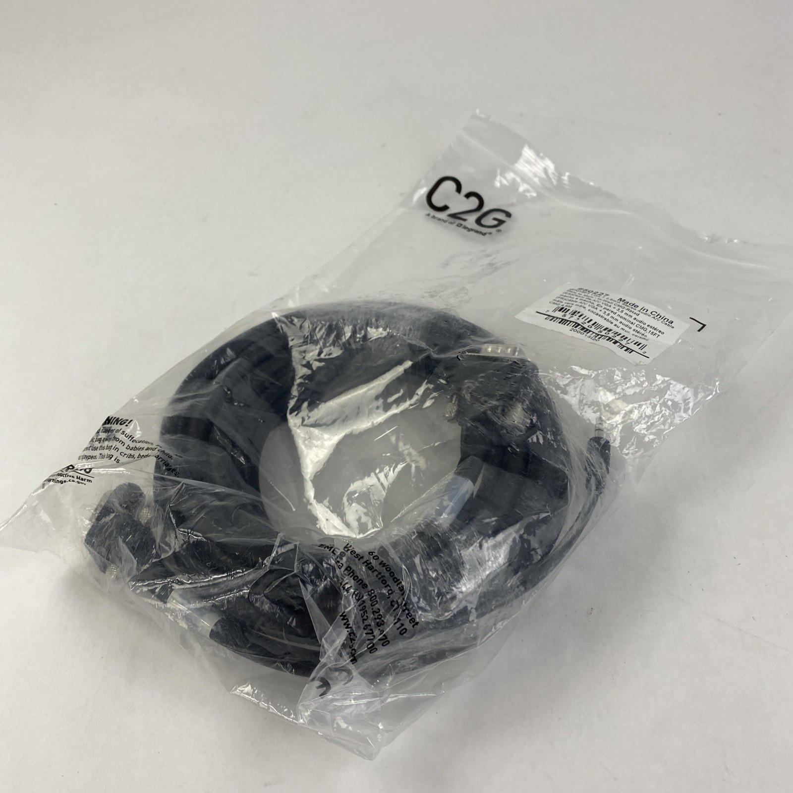 C2G 50227 15FT VGA+3.5mm Stereo Audio A/V Cable Male to Male 