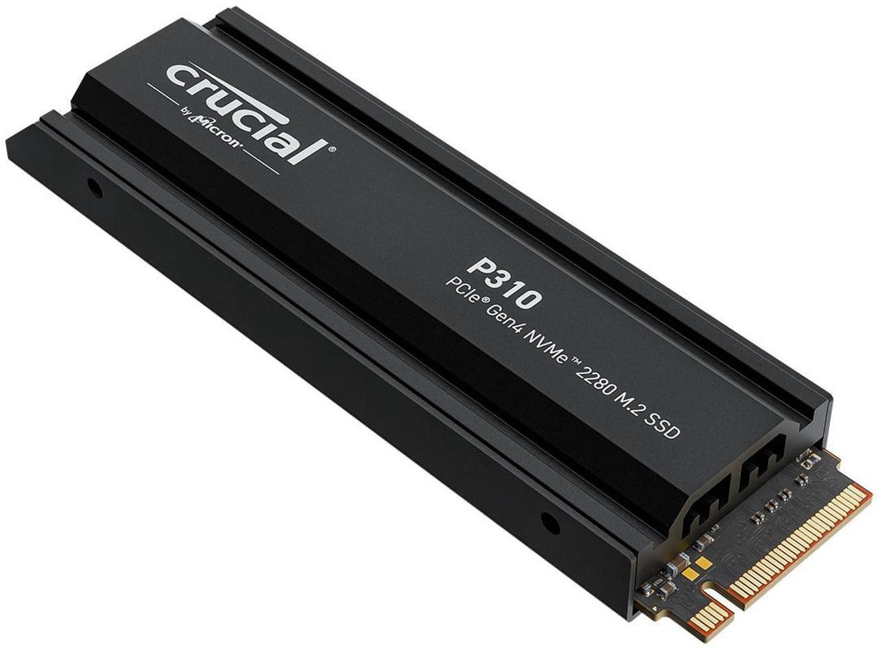 Crucial P310 4TB Heatsink M.2 2280 PCIe Gen4 3D NAND NVMe SSD CT4000P310SSD5