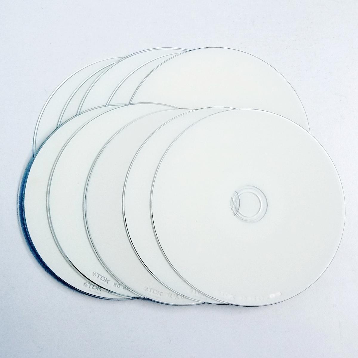 10 Discs Blank TDK 25GB Rewritable Printed Blu Ray Blu-Ray BD-RE 1-2X Media disc