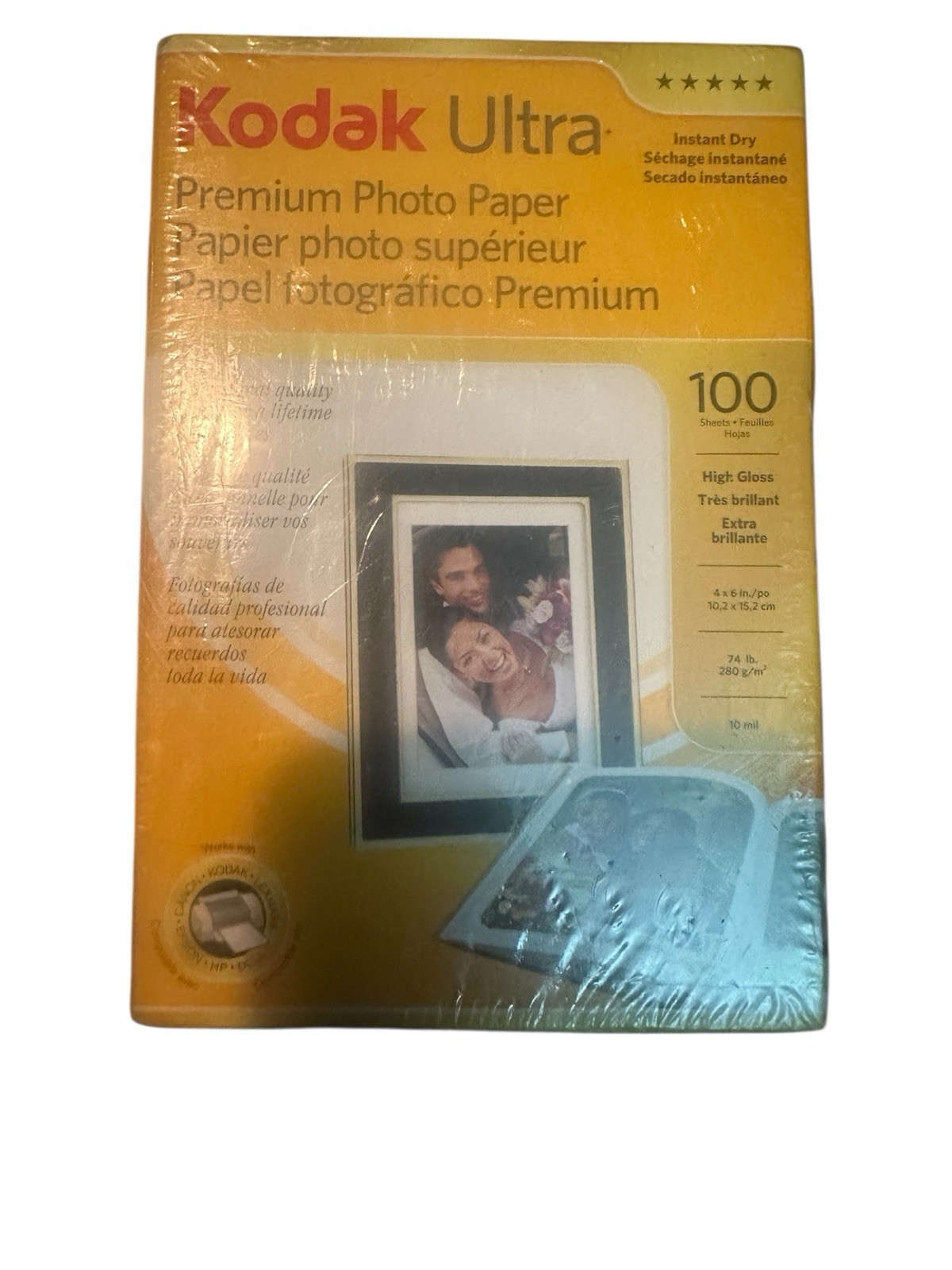 Kodak Ultra Premium Photo Paper 4x6" High Gloss 100 Sheets (Pictures)  New