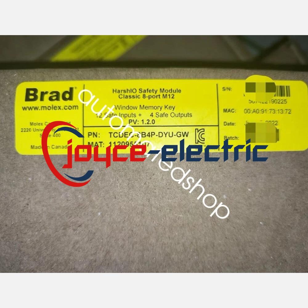 1Pcs New TCDEC-8B4P-DYU-GW Ethernet security module Shipping DHL or FedEX