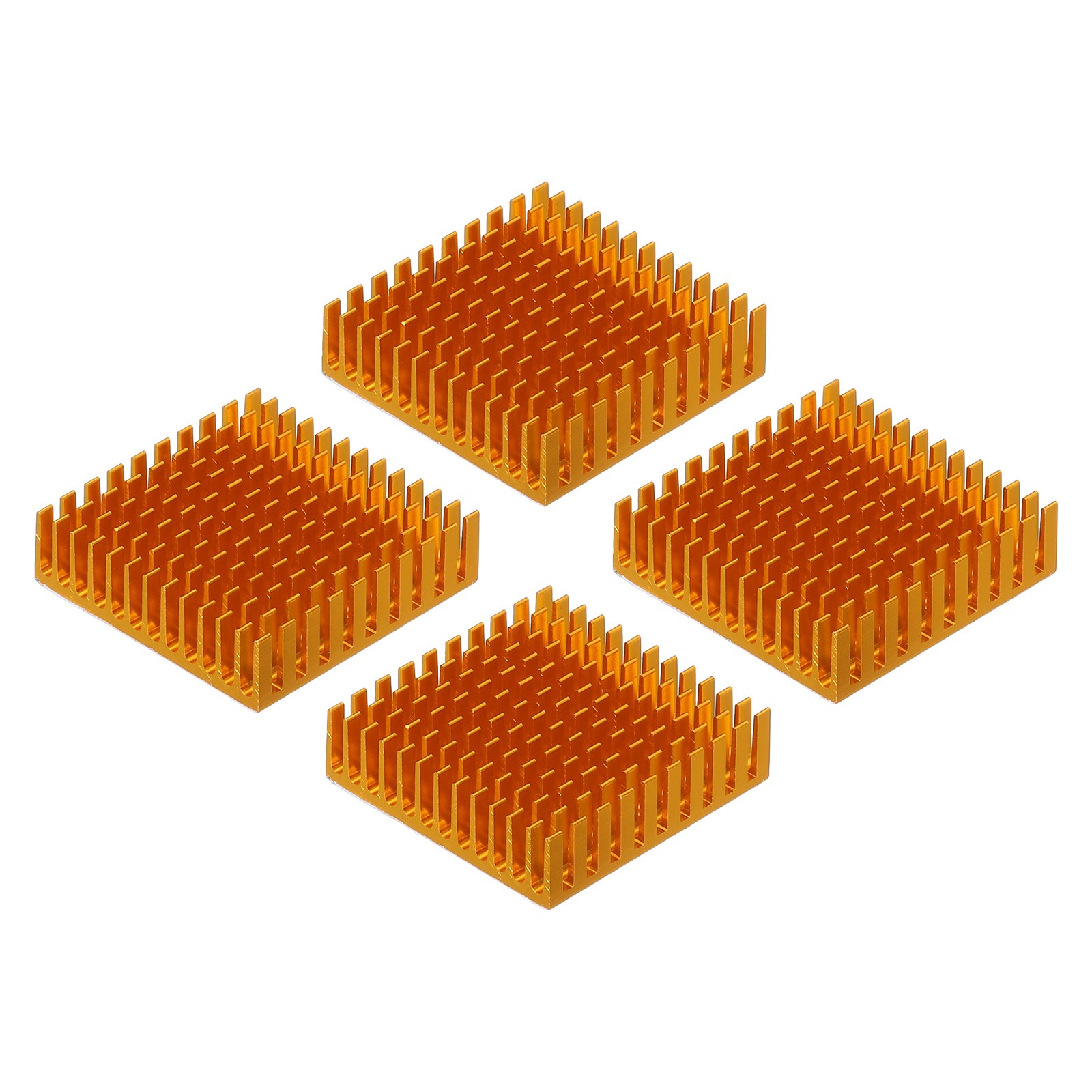 4Pcs 40x40x11mm Heatsink Aluminum Radiator Heat Sink Gold