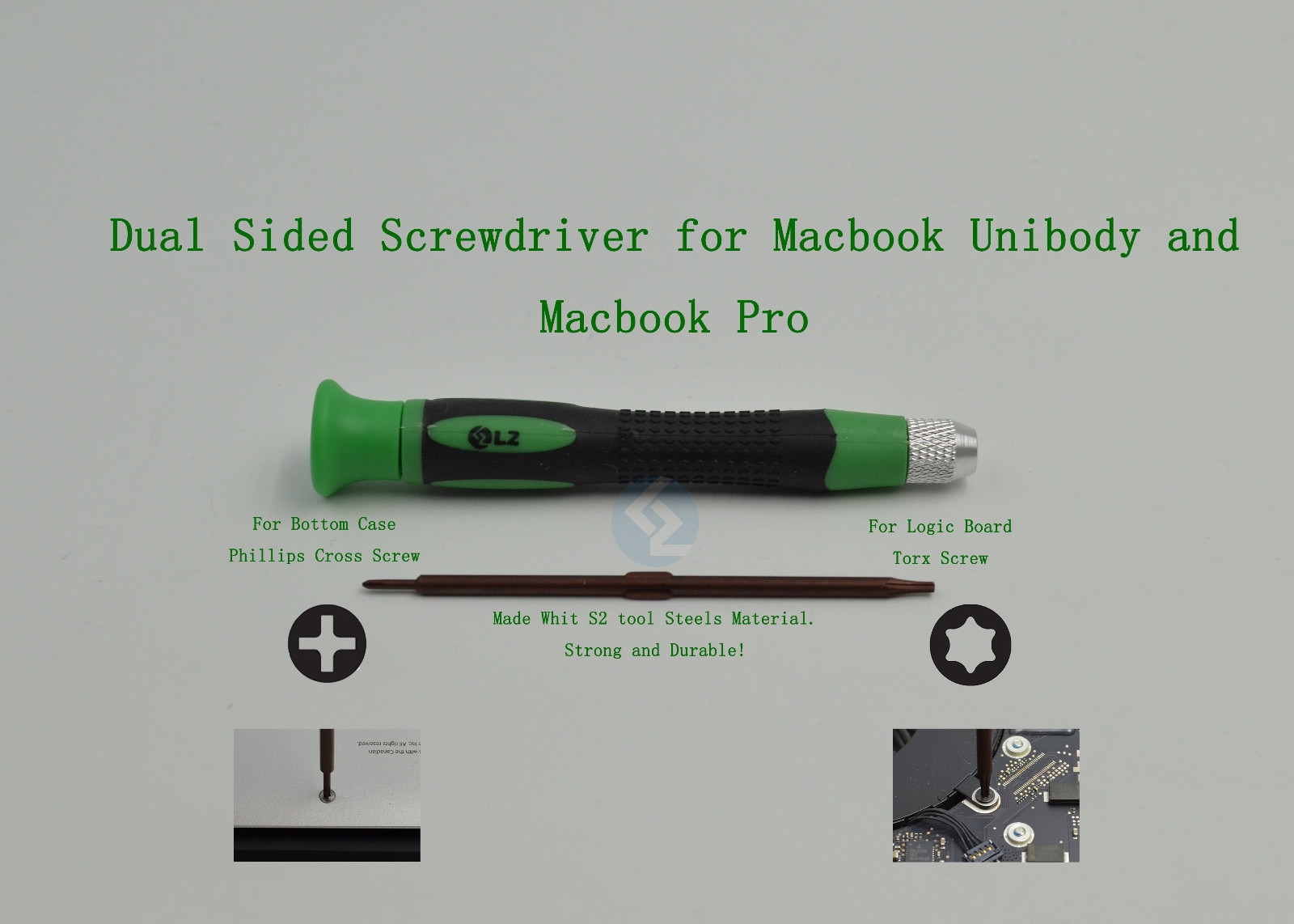  Dual Sided 1.5mm Phillips Cross and Torx T6 Hexagon Screwdriver