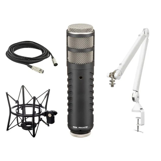 Rode Procaster Cardioid Dynamic Broadcast Microphone with PSA1+ Microphone Boom