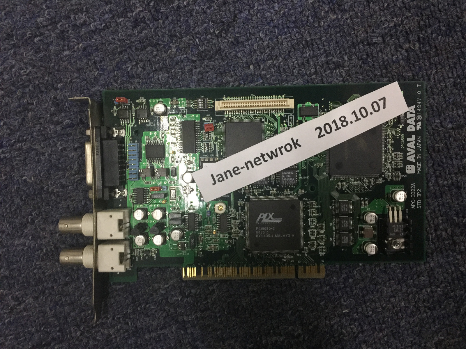 1PCS USED Aval Data APC-3322A STD-IP2 Board Fast Shipping By FedEx or DHL