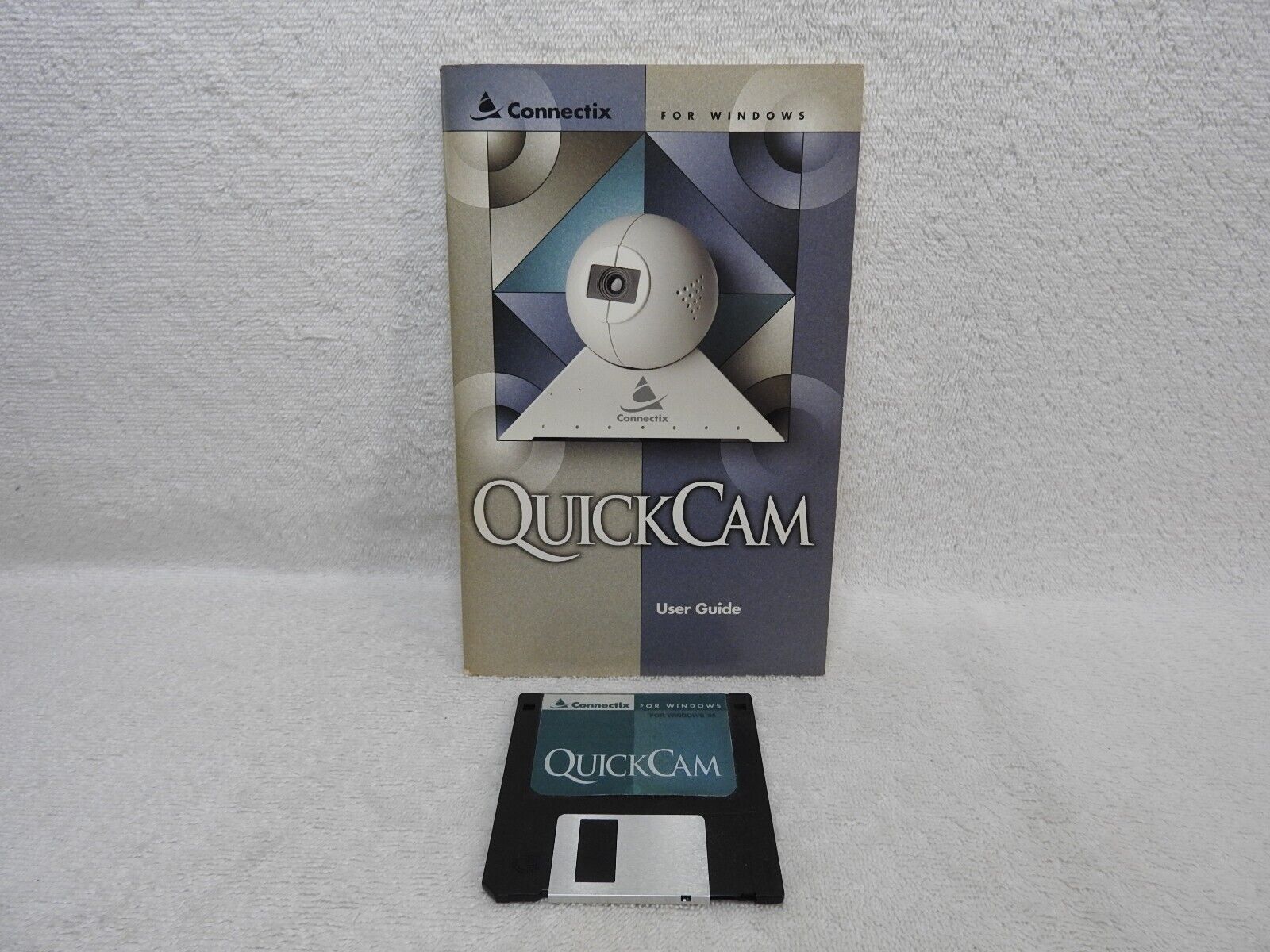 Rare Vintage Connectix QuickCam Windows 1995 Original 1st Webcam Book And Disk..