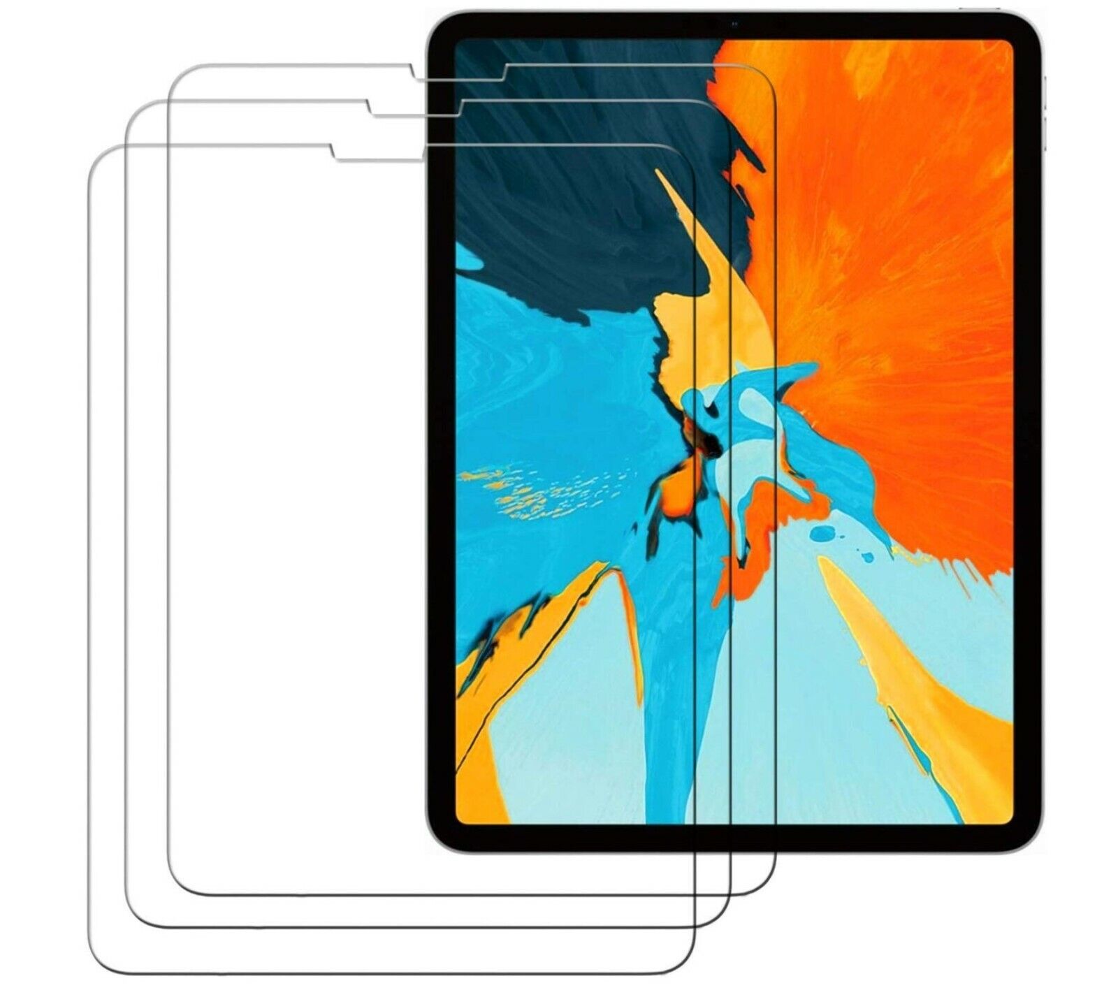 3-Pack Premium Tempered Glass Screen Protector For Apple iPad Pro 11 inch 