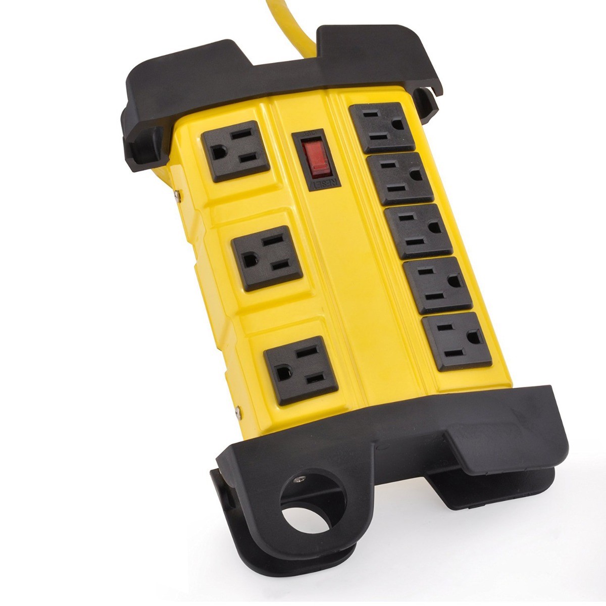 8 Outlet Metal Power Strip Surge Protector 3ft 15A 125V 300J