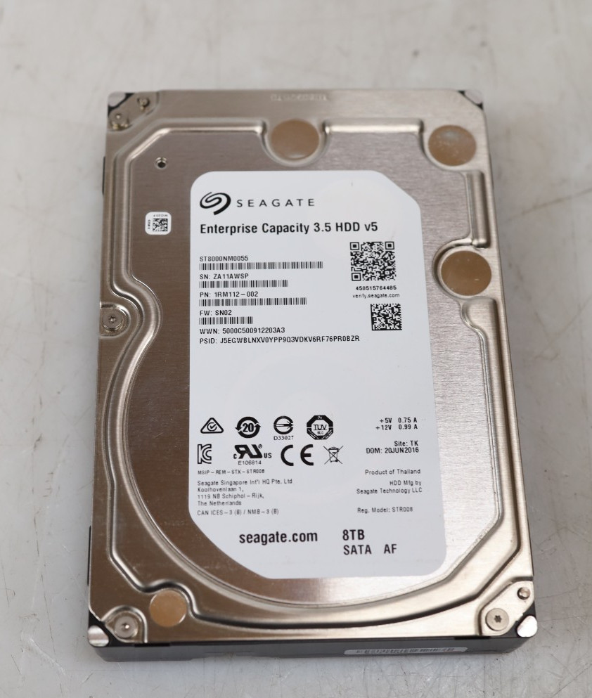 Seagate 8TB ST8000NM0055 3.5" SATA 6Gbps 7200RPM Enterprise Hard Drive