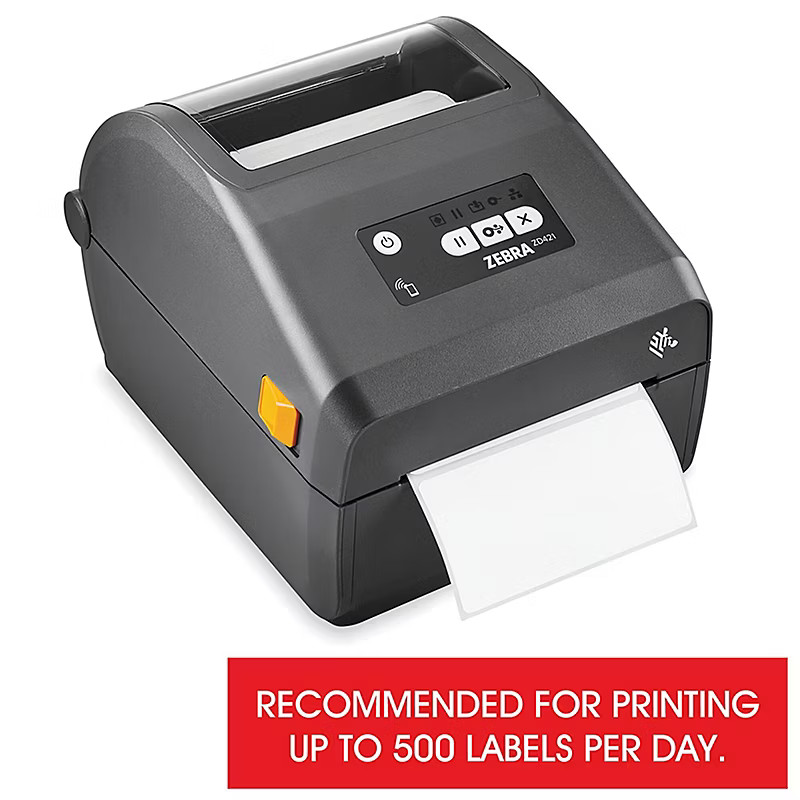 Pack of 1 Zebra Zd421d Desktop Direct Thermal Barcode Printer - 203 Dpi