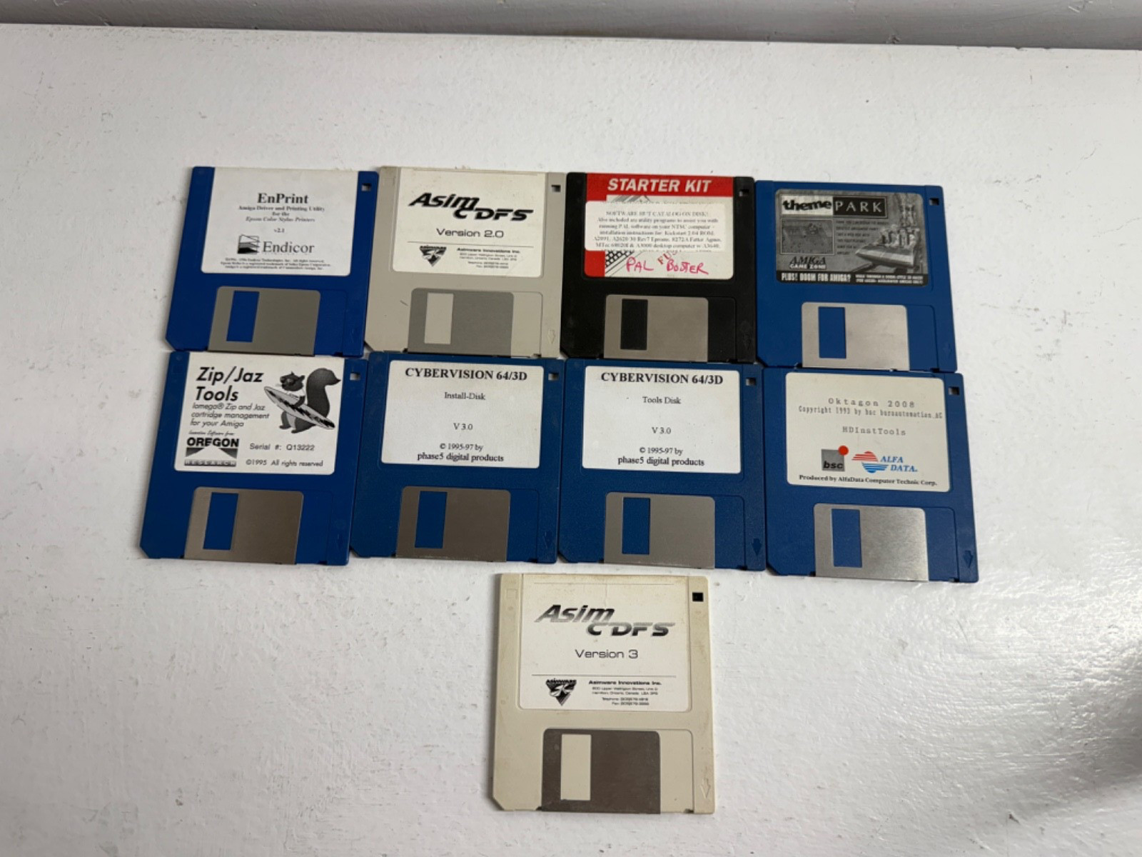 Lot of Amiga  Software 3.5" Floppy Disks ASIM Cybervision