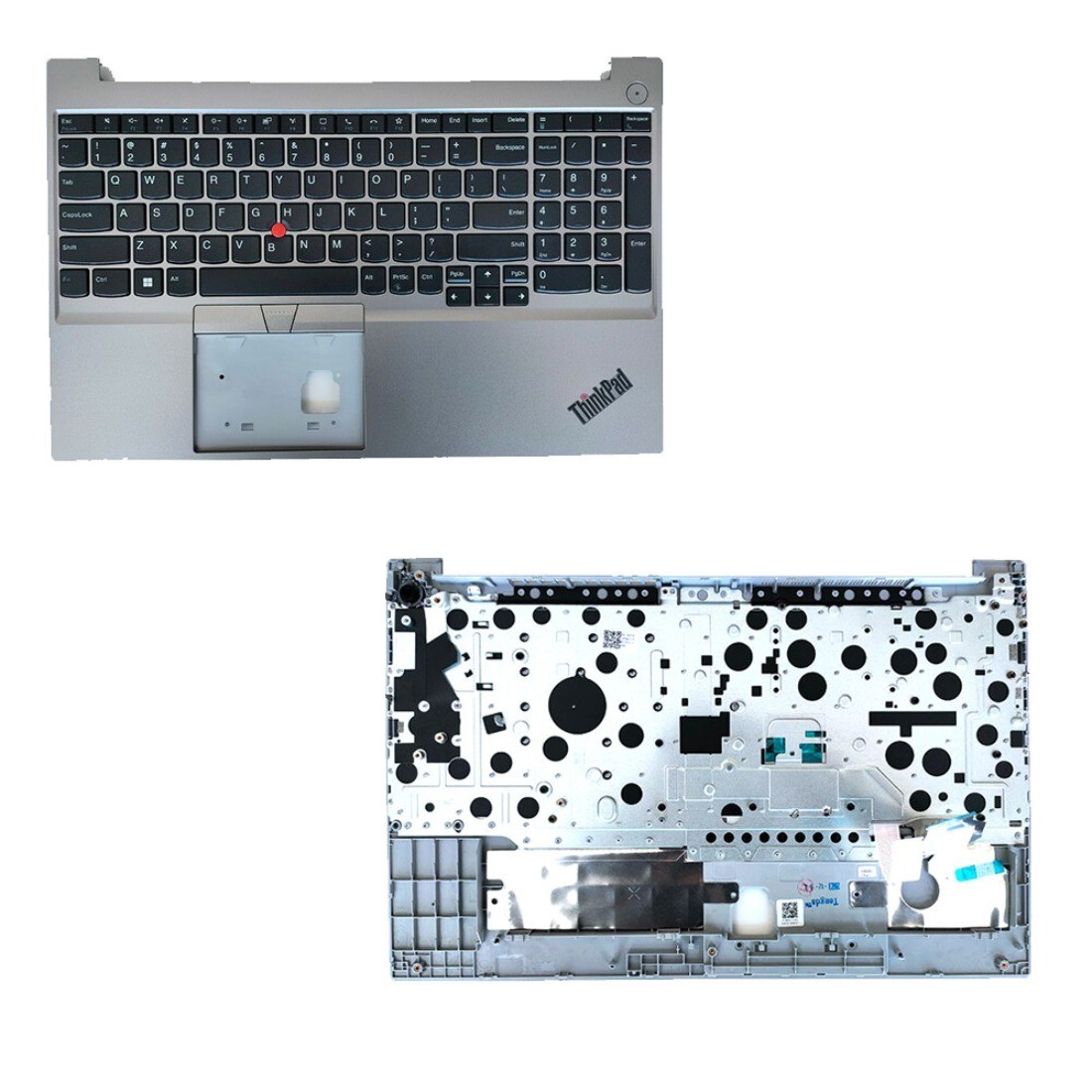 New 5M11G26127 Palmrest Keyboard Silver For Lenovo Thinkpad E15 Gen 4 20T8 20T9