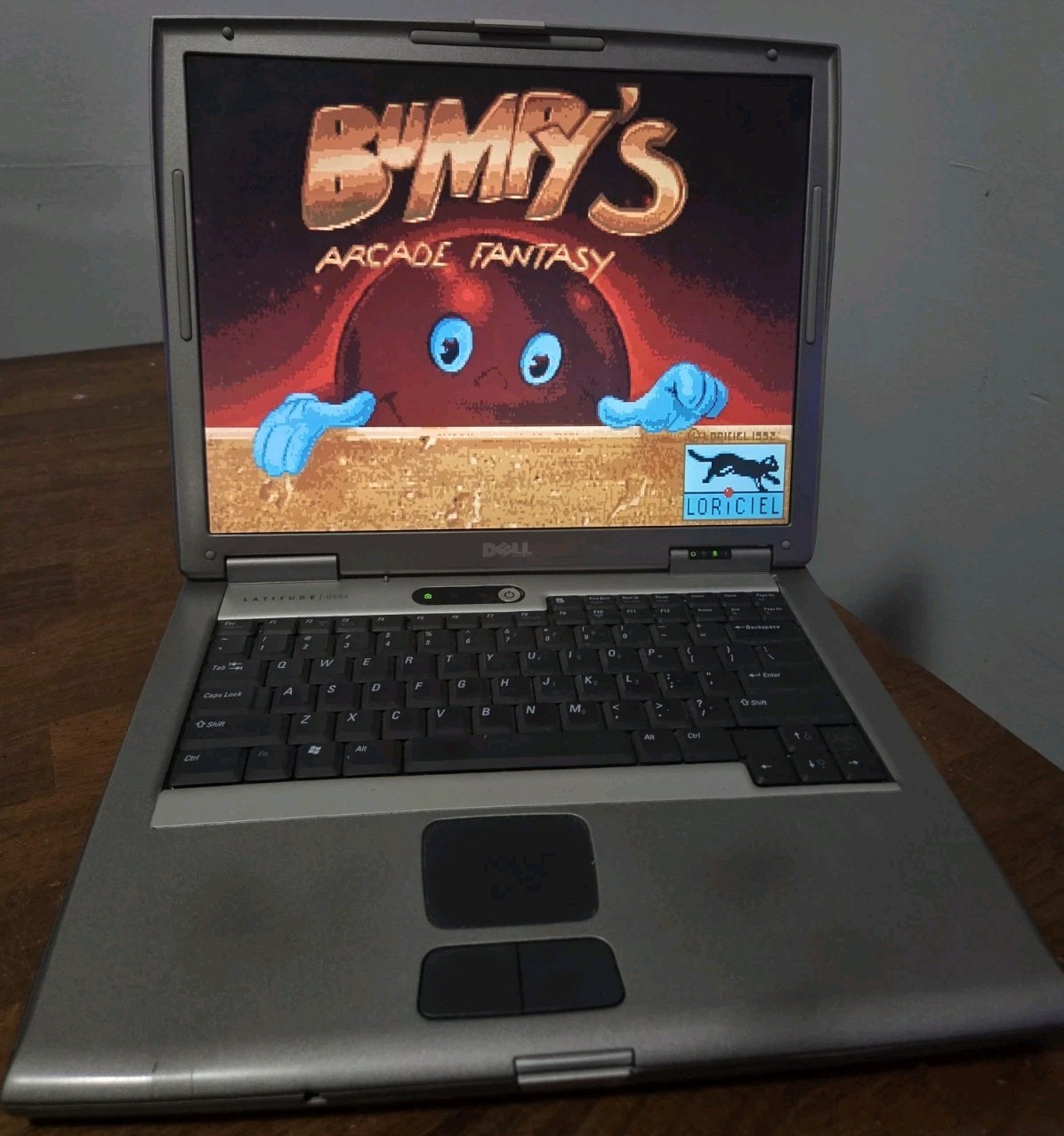 RESTORED RETRO GAMING WINDOWS 98 DELL LAPTOP DVD PLAYER CD BURNER DOS BOX 