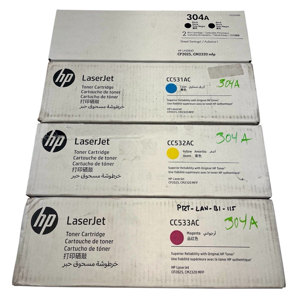 SEALED New Genuine HP 304A Toner Cartridges Set CC530AD CC531AC CC532AC CC533AC