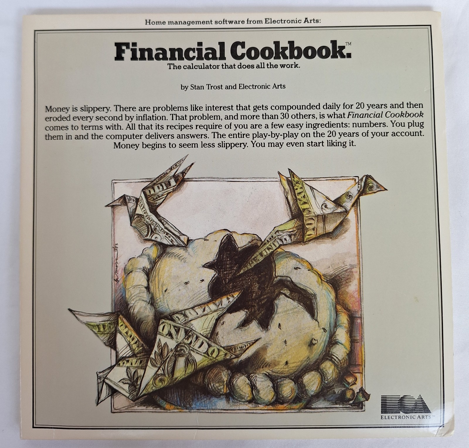 Atari Financial Cookbook Electronic Arts Stan Trost Computer Program 