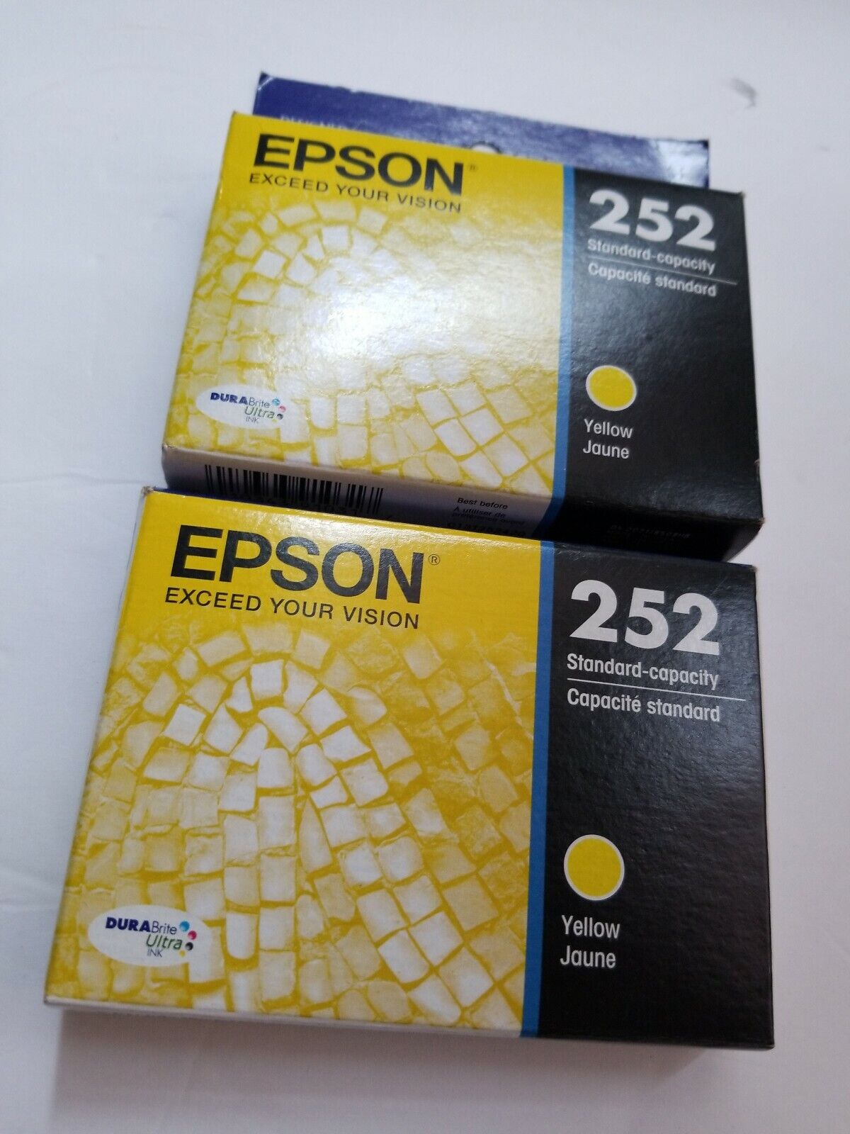 NEW Epson 2 X 252 Yellow and Ink Cartridge Genuine