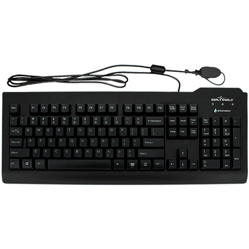 Seal Clean Glow# Backlit Keyboard w/ Key Locking Function - Dishwasher Safe -...