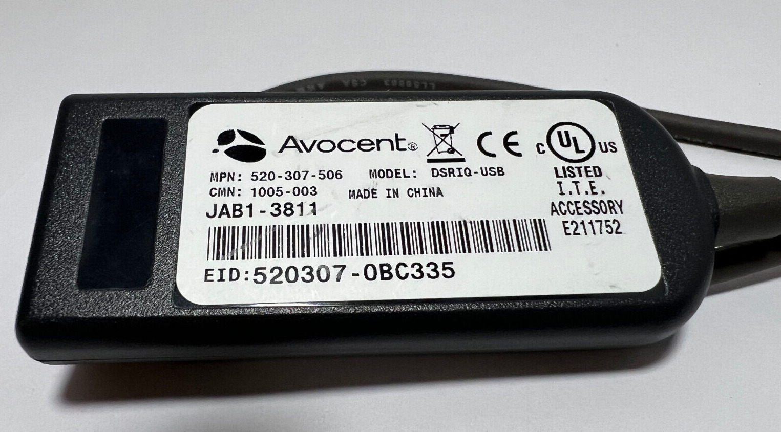 Avocent DSRIQ-USB USB KVM Switch Module Cable DSR2020 DSR1021 DSR1022 DSR2035