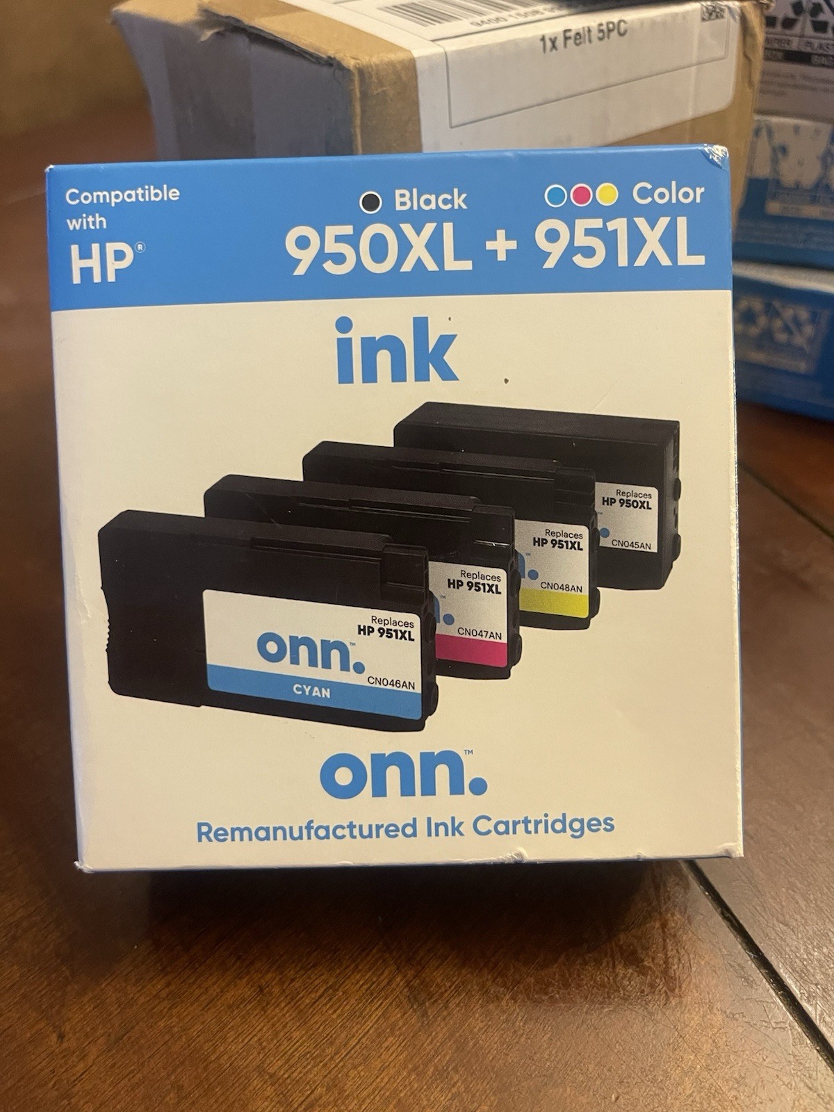 onn. HP 950XL Black + 951XL Color Ink Cartridges Combo EXP 09/2025