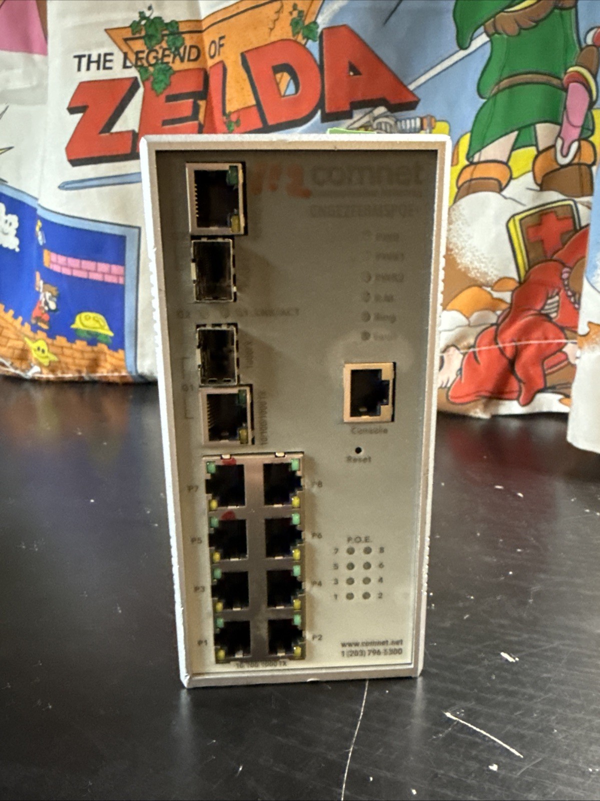 Comnet CNGE2FE8MSPOE+ Managed Switch 2- Port GPBS 8-Port 100MBPS POE+ Untested