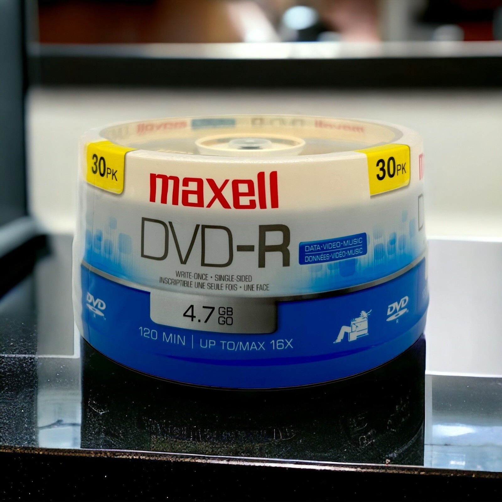 Brand New Maxell DVD-R 30 Pack 4.7GB 120Minute Video 16X Sealed