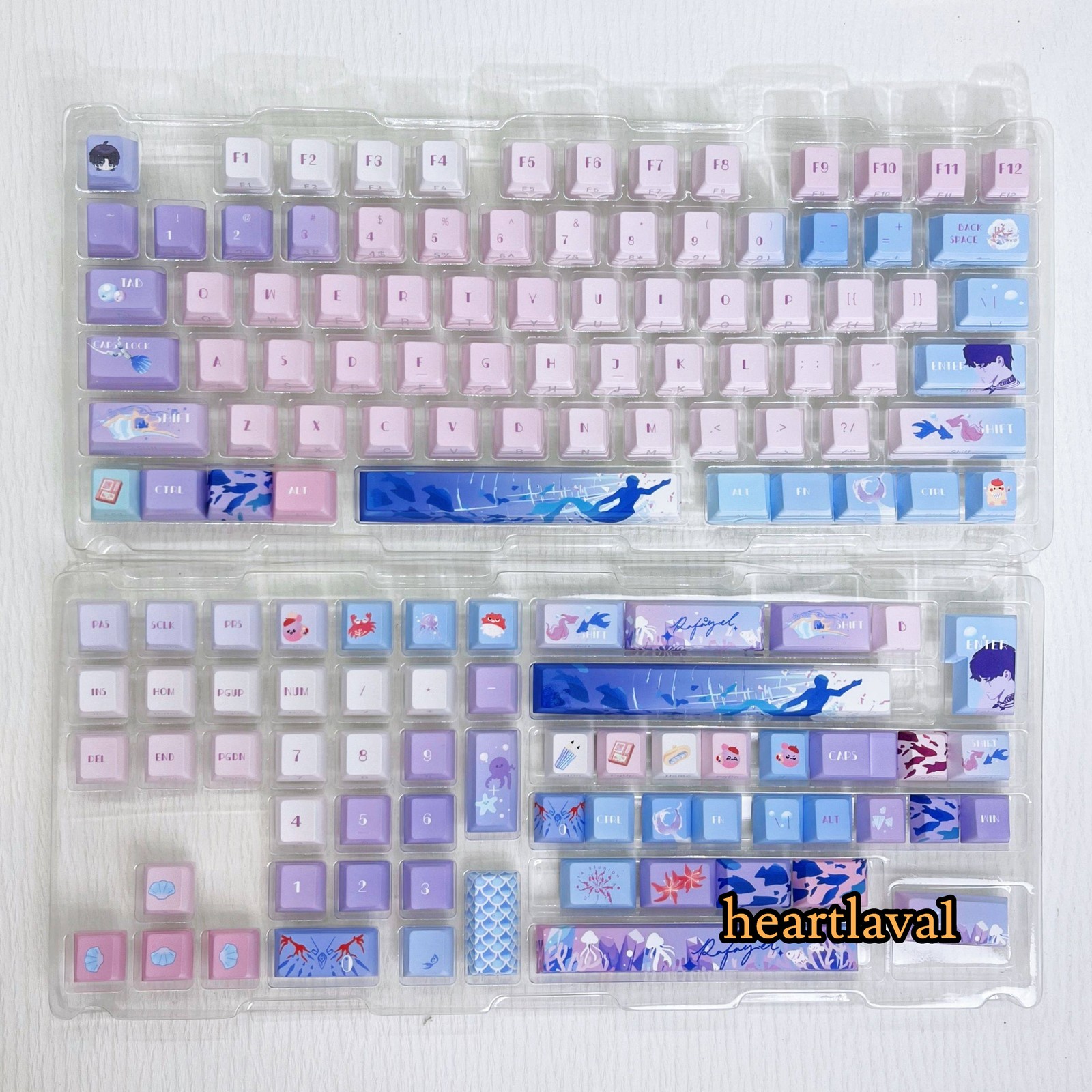 Love and Deepspace Rafayel 140 Keys Cap PBT Keycap for MX Mechanical Keyboard