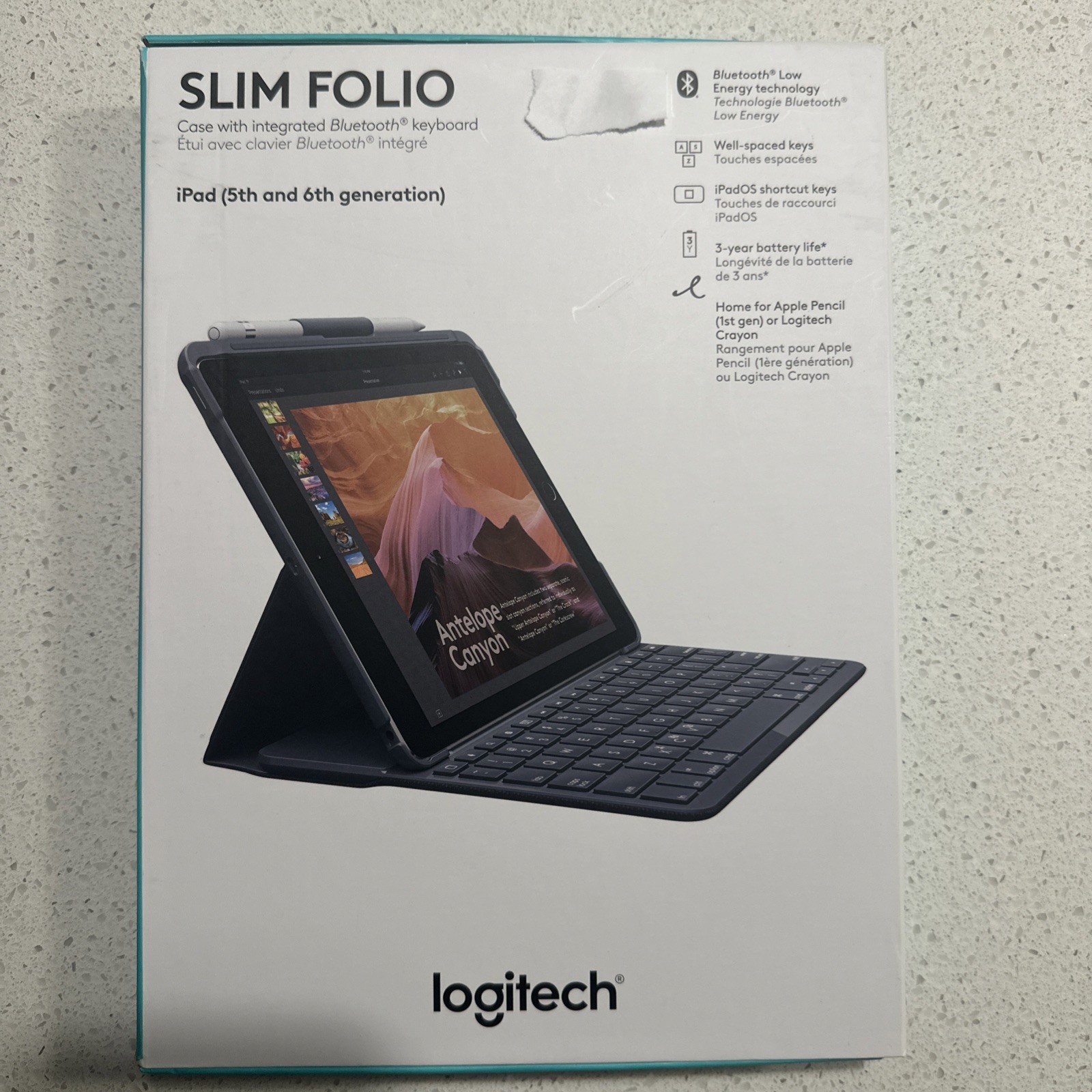 Logitech 920-009017 Cover Case with Bluetooth Keyboard for iPad