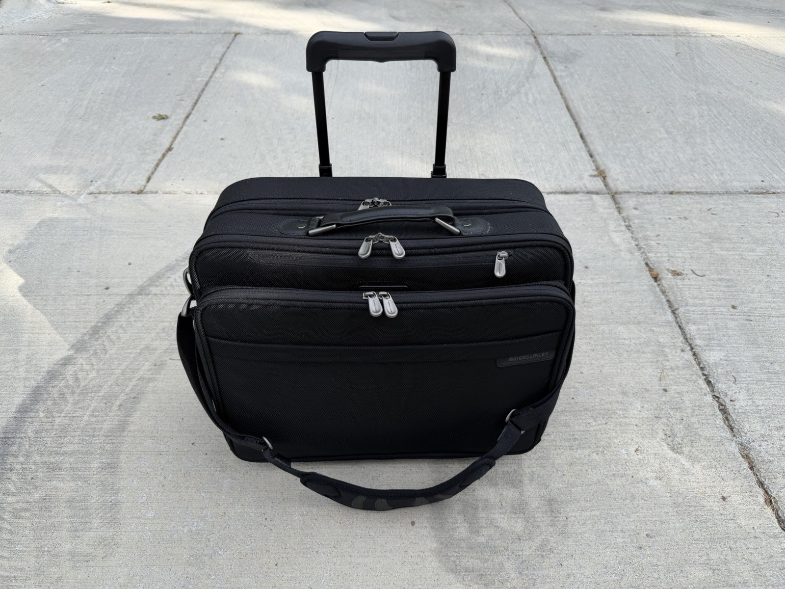 Briggs & Riley Travelware Nylon Two Wheel Briefcase Shoulder  Br260 New With Tag