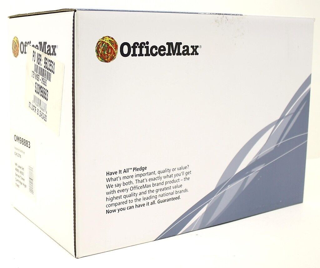 OfficeMax OM98883 Replaces HP C4127X Toner Cartridge LaserJet 4000/4050 - Black