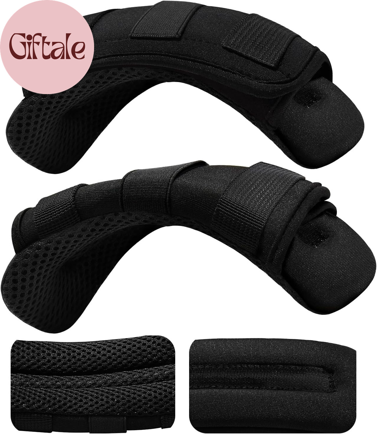 2-Pack Universal Wide Shoulder Pad with Ultra Thick Cushion for Bag Luggage Back