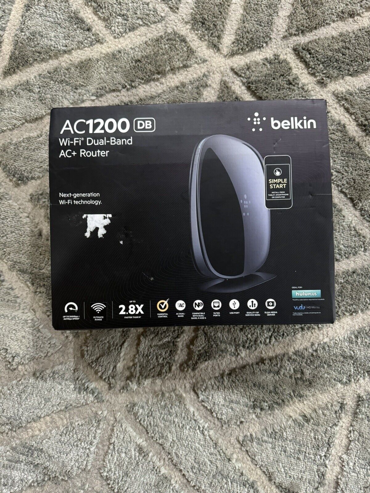 Belkin AC1200 DB Dual Band AC Wireless Router - (F9K1123) -#1839