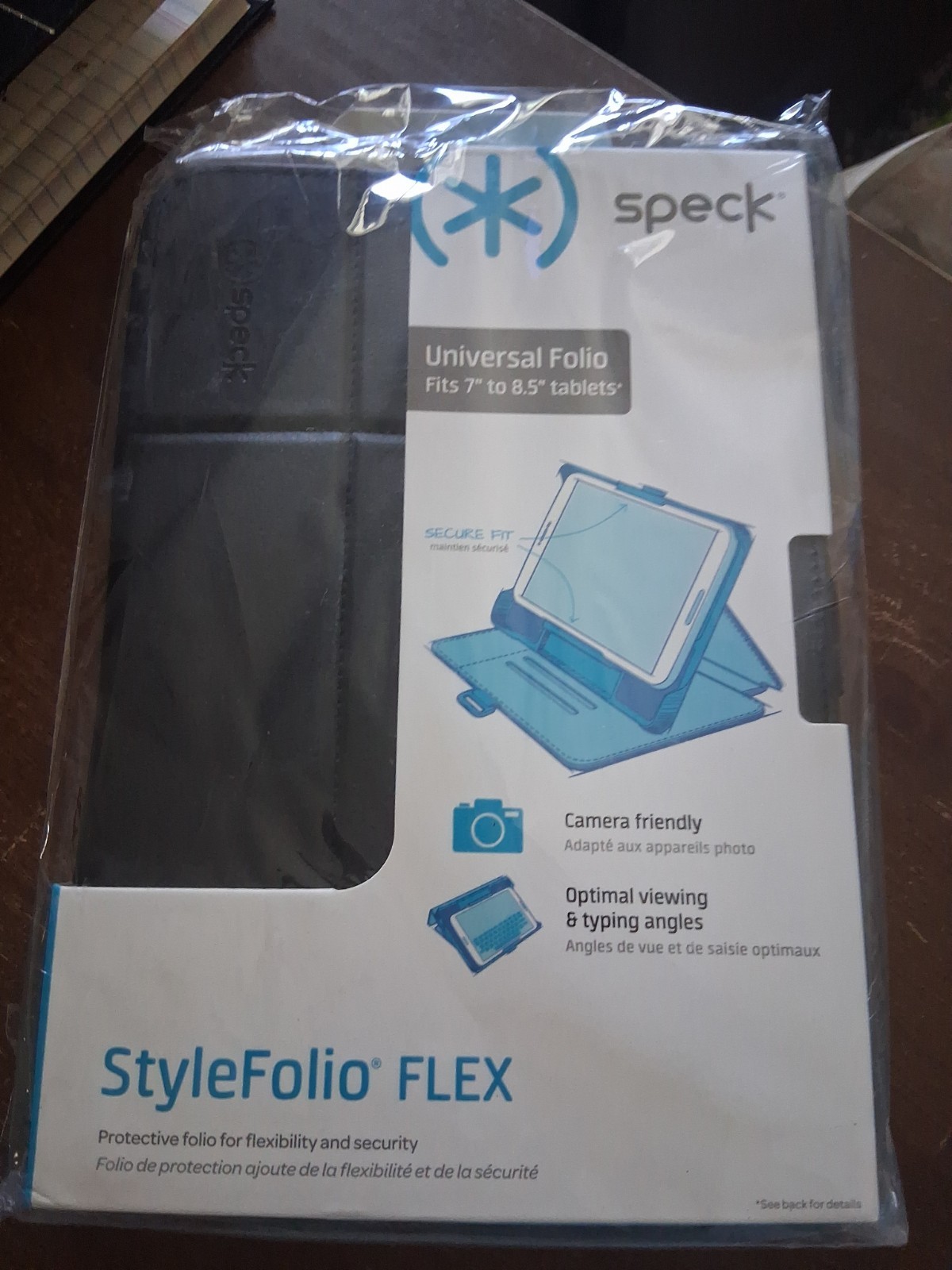 Speck StyleFolio FLEX Case Universal Folio for 7- 8.5" Tablets Black NEW OEM