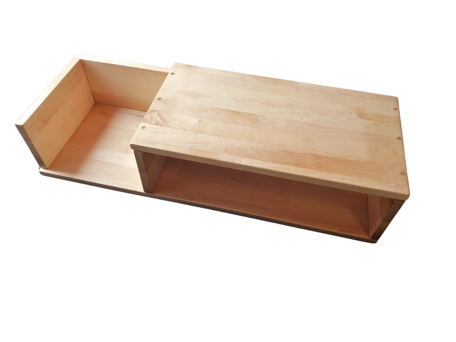 Solid Hard Maple Computer Monitor Riser/Organizer Hand Made in the US