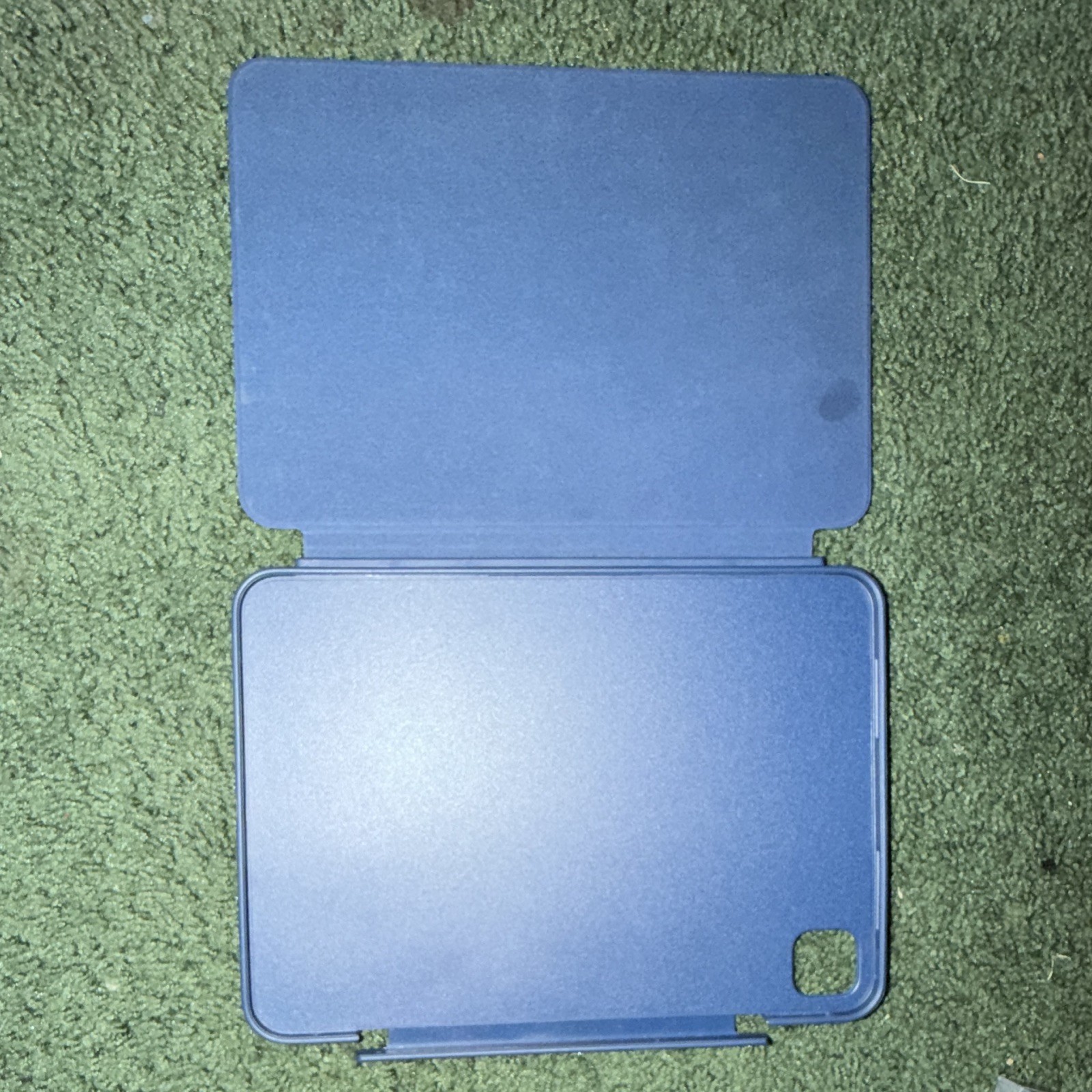 iPad M4 Blue Folding Folio Case Cover 2-Piece w/ Front Flap, Camera Cutout