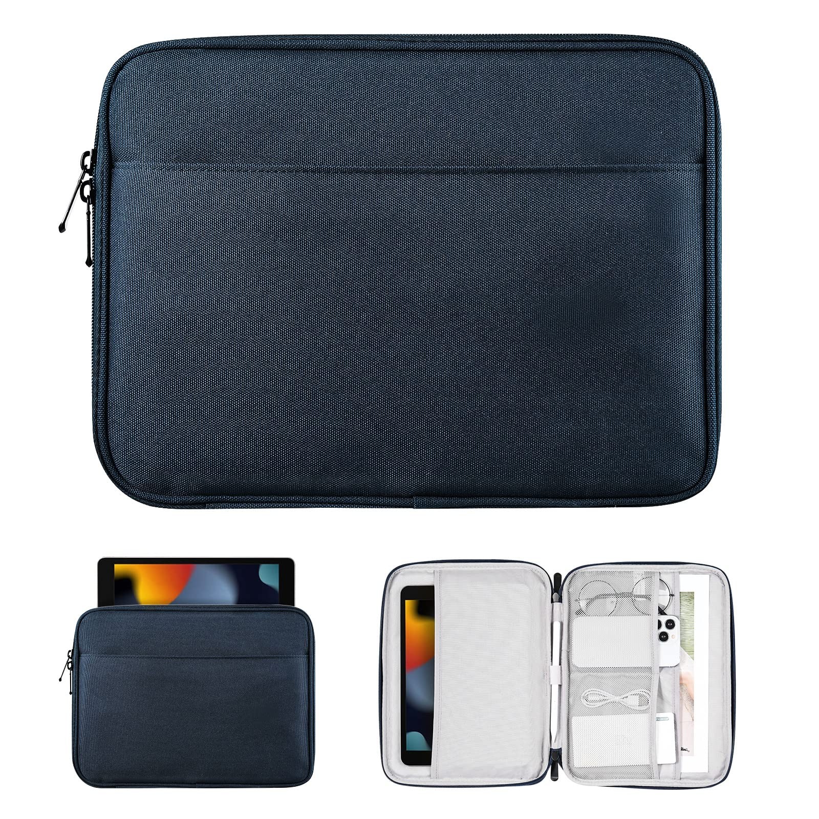 9-11 Inch Tablet Sleeve with Pocket, Protective Carrying Case for iPad 11-inc...