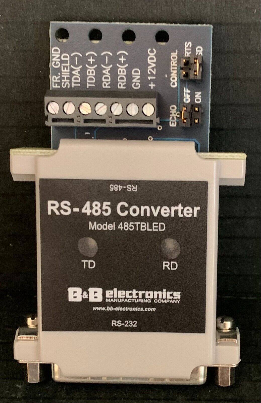 B & B Electronics RS-232/485 Surge-Protected Converter 485TBLED