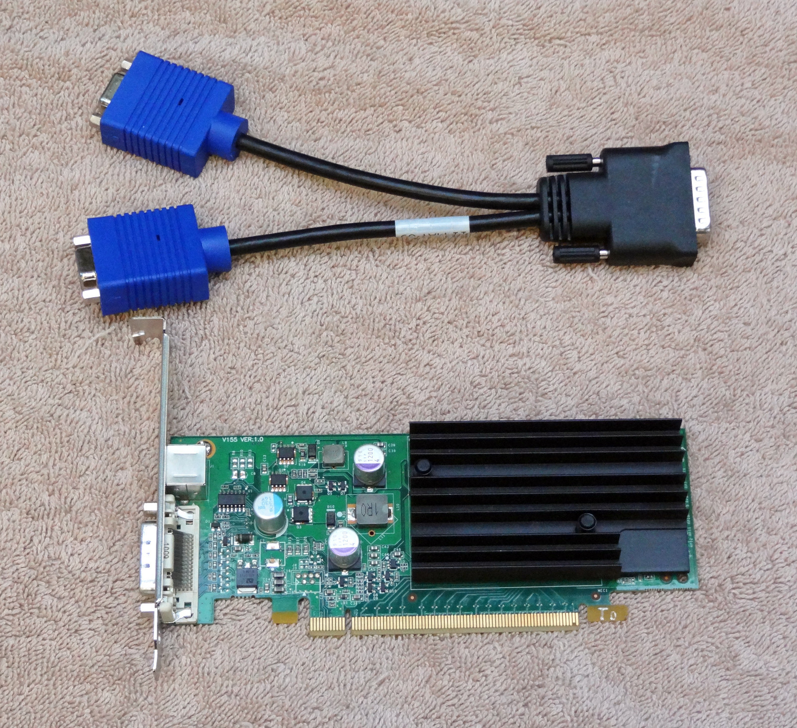Dell Nvidia Quadro NVS 285 128MB PCI-e x16 Video Card DMS-59 w/ Cable DH261