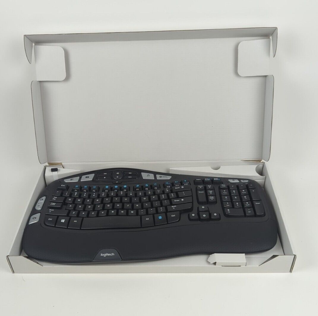 Logitech K350 Comfort Wave Ergonomic Wireless Mechanical Full Size Keyboard