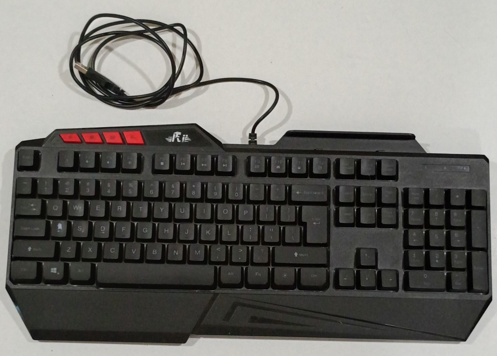 Rii RK202 RGB Gaming Keyboard USB Wired Black