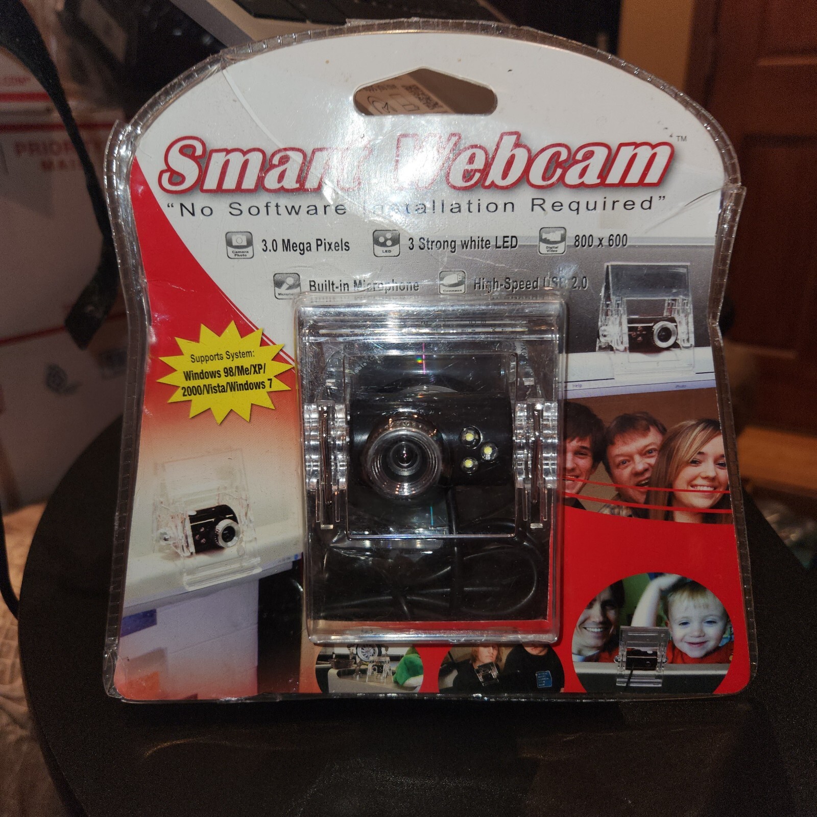 NEW Next Products USB 2.0 Smart Webcam with 3 LEDs Built-in Microphone 3 MP