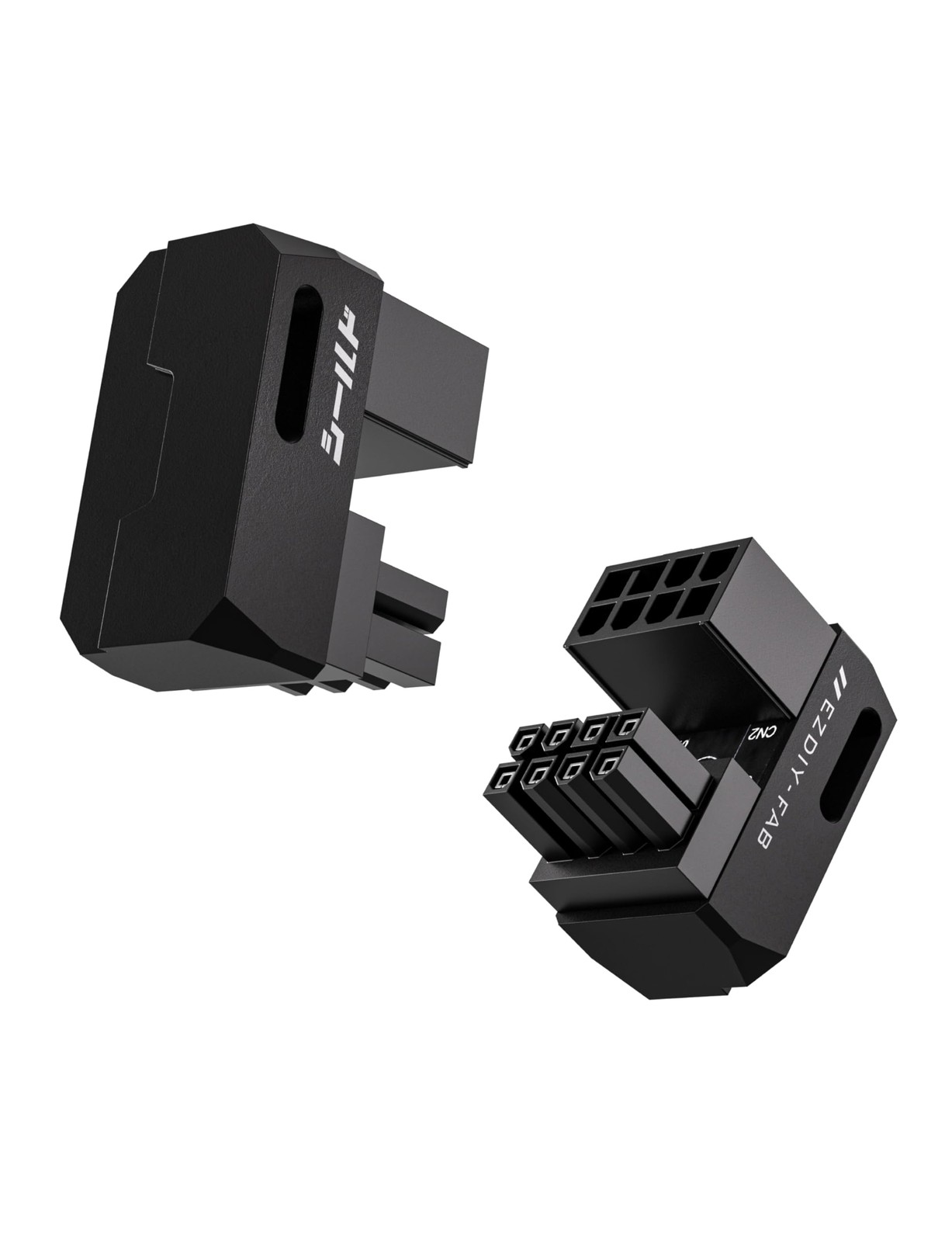 Shield Series 8-Pin PCIe GPU Power Adapter,180-Degree U-Turn Angled Connector...