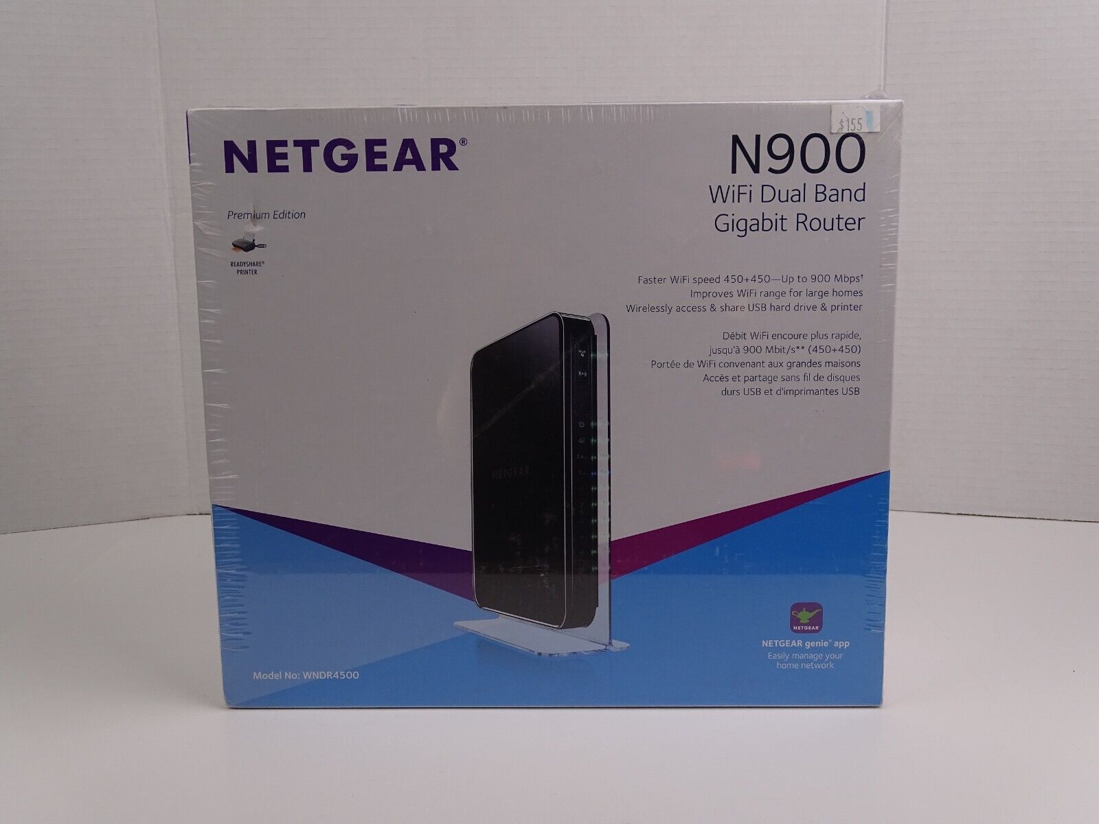 Netgear N900 Wireless Dual Band Gigabit Router WNDR4500-100PAS New Sealed 