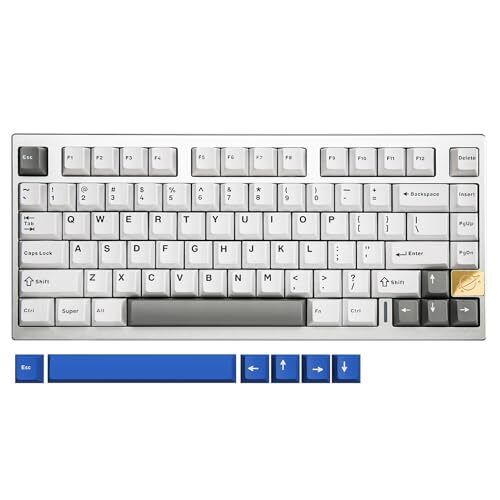  AL75 75% Gaming Keyboard,Aluminium Wireless Cocoa Cream Switch Silver