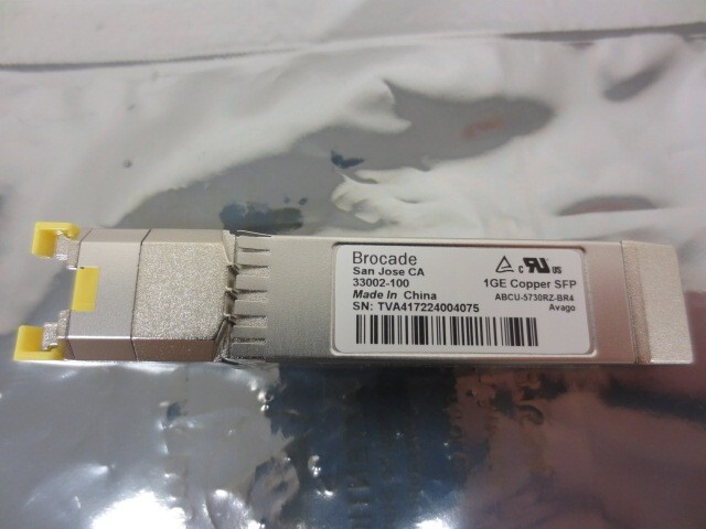 Brocade 33002-100 100BASE-TX RJ-45 SFP Transceiver Module