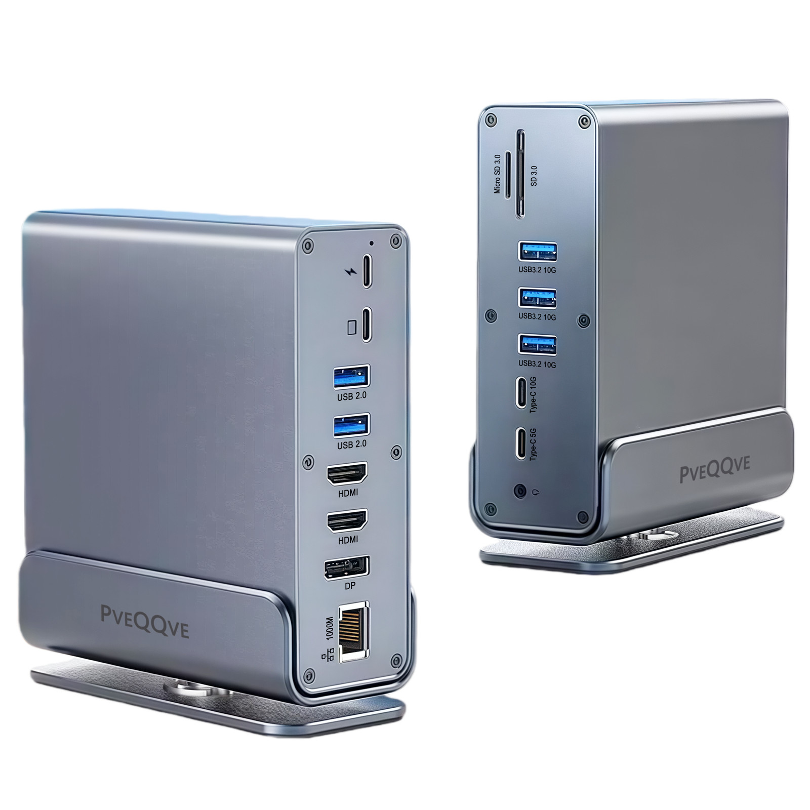 USB-C Docking Station 3 monitors | Dual HDMI 4K@60Hz, USB 3.2 & Gigabit Ethernet
