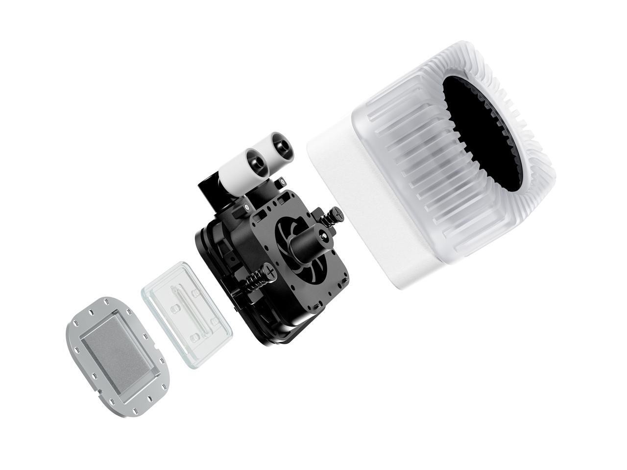 quiet Light Loop IO LCD 240mm White - High-Performance ARGB AIO Liquid CPU be