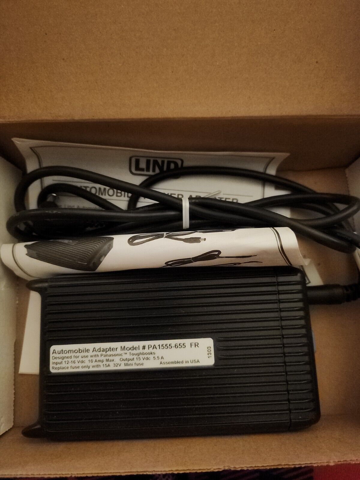 Lind Auto DC Power Adapter for Panasonic ToughBooks